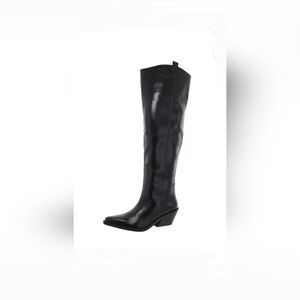 Wild Pair Luela Black Over the Knee Boots